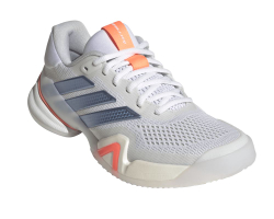 Женские Кроссовки теннисные Adidas Barricade 14 W - cloud white/halo blue/beam orange