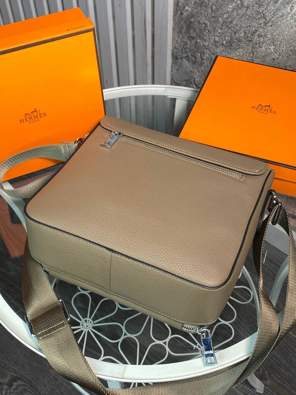 Сумка- мессенджер Hermes