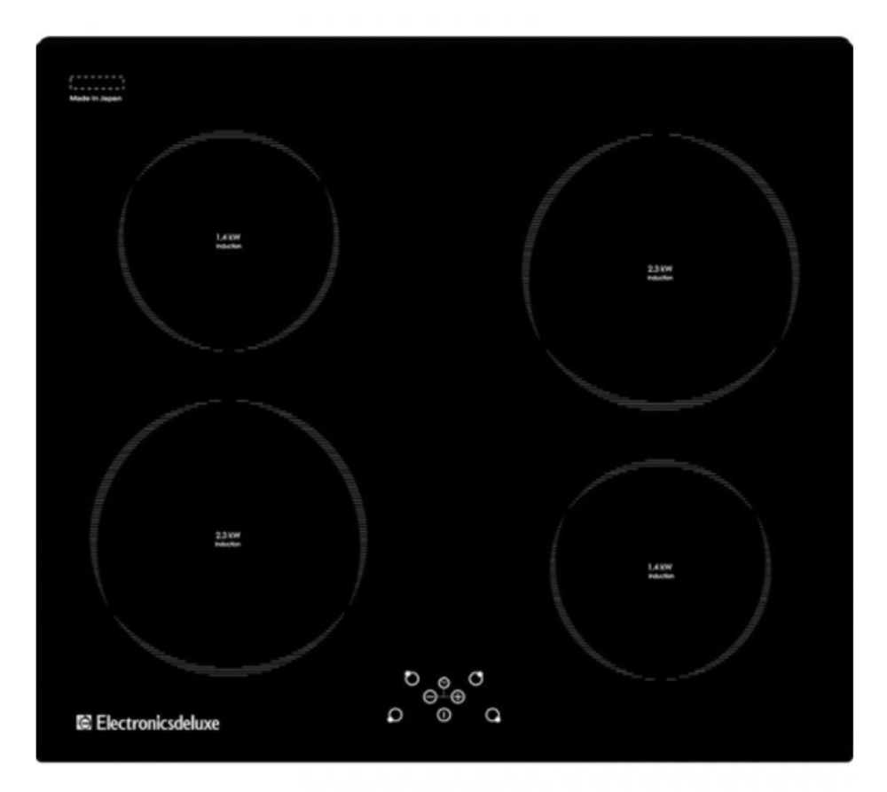 Поверхность варочная  ДеЛюкс 595204.01 ЭВИ (черная, индукцион.Стеклокерам. 59*52) Россия (Распродаж)