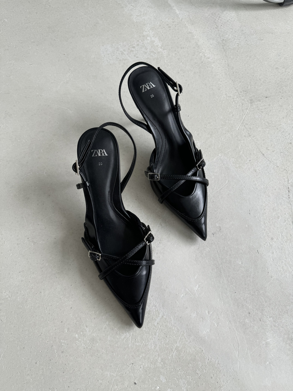 Туфли черные Zara