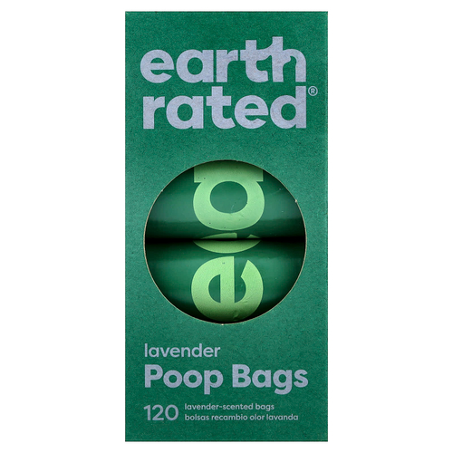 Earth Rated, Poop Bags, лаванда, 8 шт.