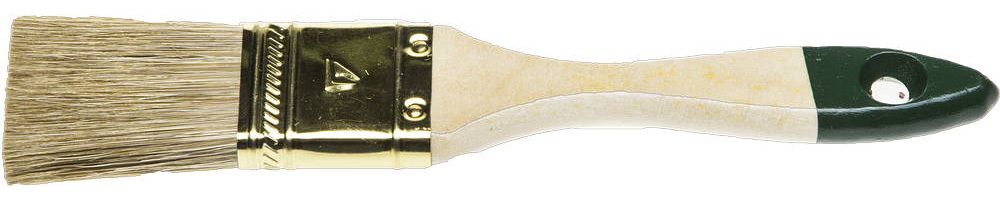Кисть плоская STAYER ″LASUR-STANDARD″, смешанная (натуральная и искусственная) щетина, деревянная ручка, 38мм