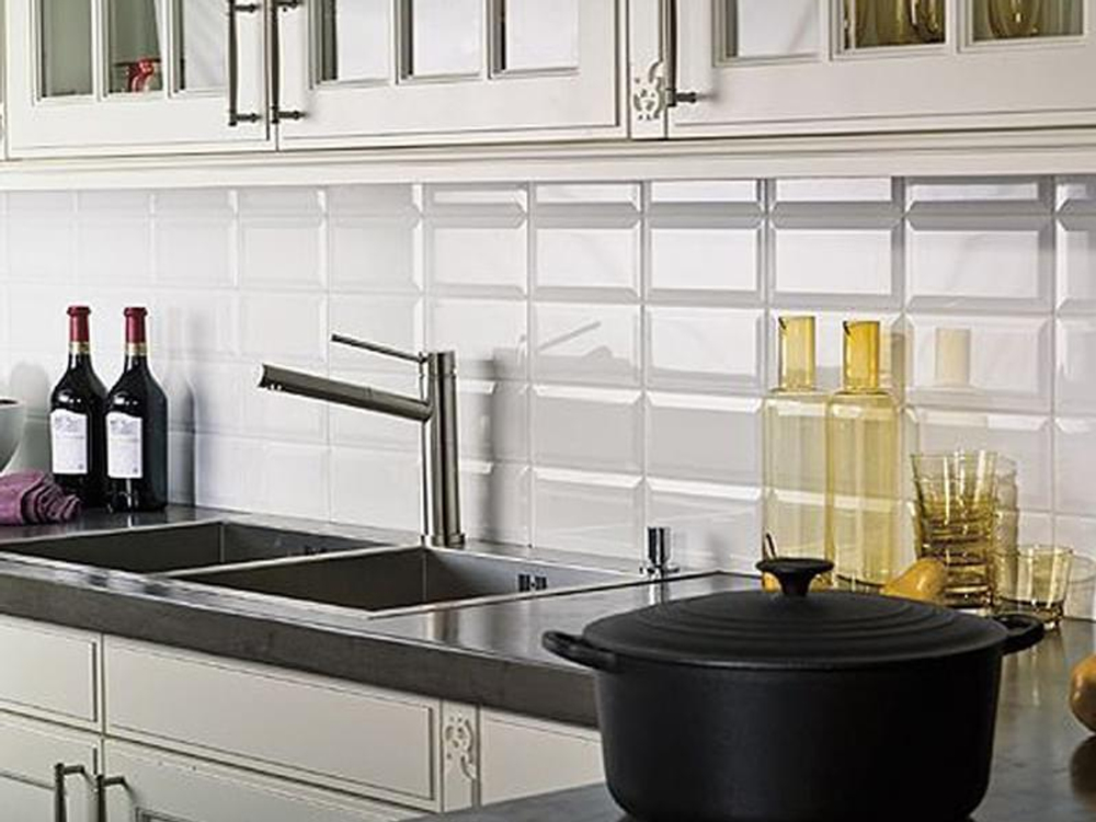 Dar Ceramics Biselado Liso Blanco Brillo 10x20