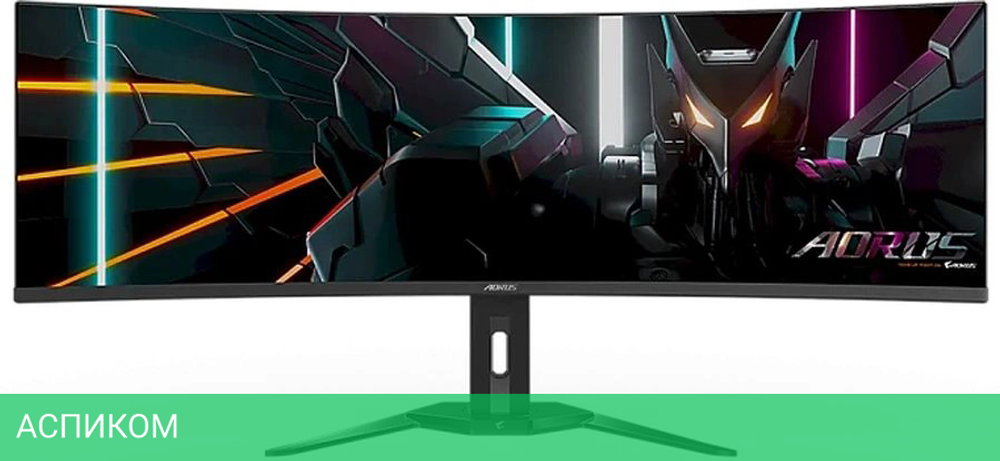 Монитор GigaByte Aorus CO49DQ черный (20VM0-CO49DQBT-1EKR)