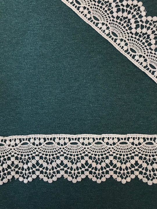 тесьма плетеная, белая, 5,5см, узоры AF1242