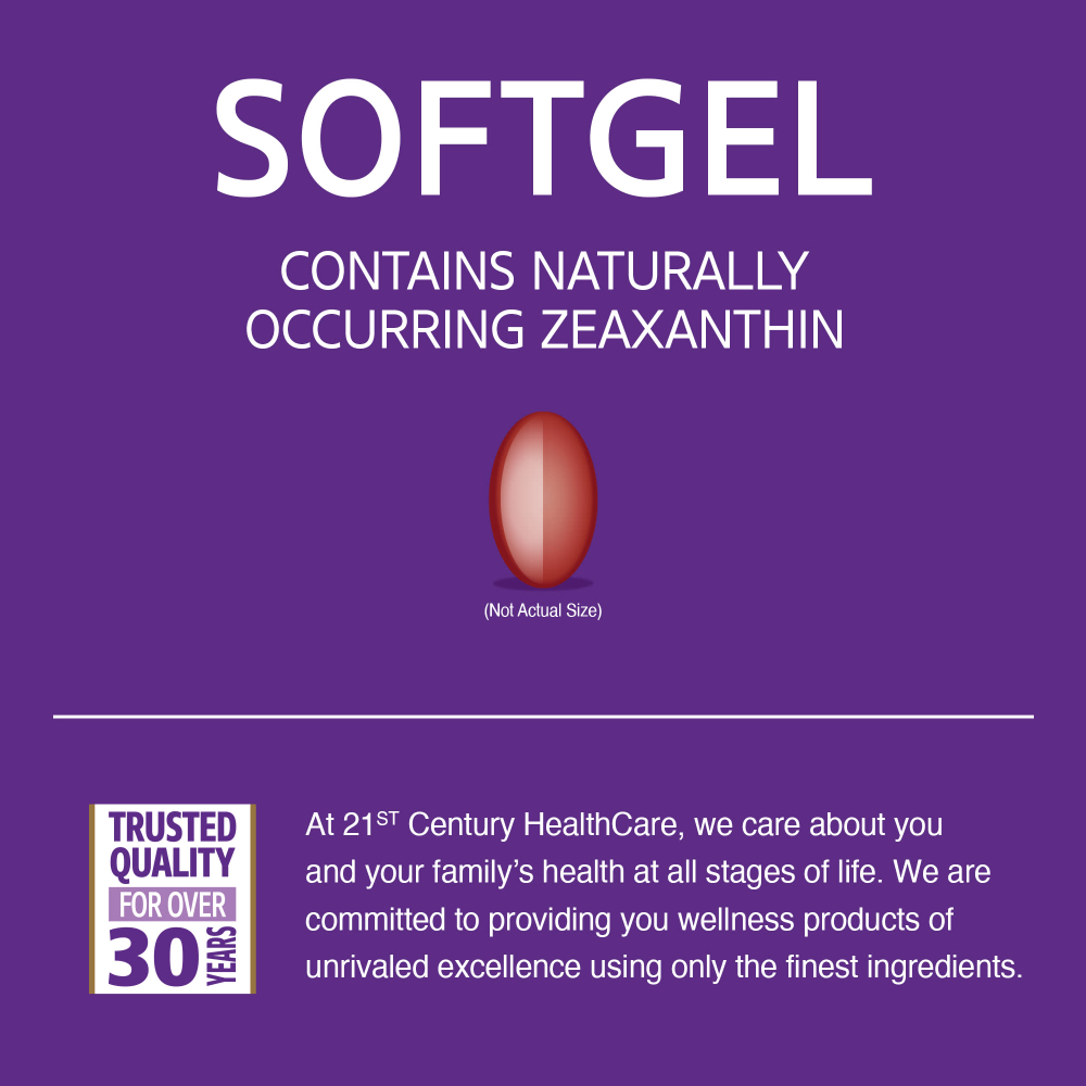 21st Century, лютеин, 20 мг, 60 капсул