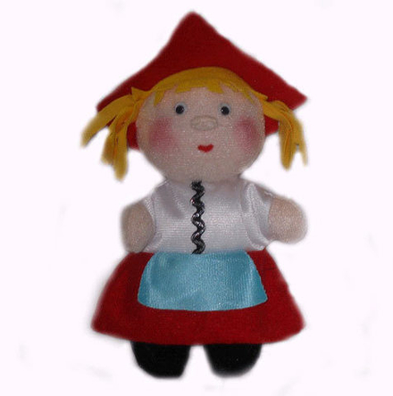 Шагающая театральная кукла Красная шапочка 10 см