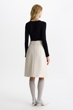 Юбка «Айвори» из итальянской эко-кожи