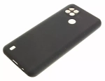 Накладка Realme C21 силикон матовый черный Zibelino
