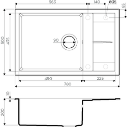 Кухонная мойка Omoikiri Sumi 78 LB-ES Tetogranit/espresso