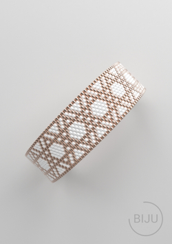 Схема PEYOTE, Схема браслета мозаичное плетение, узор из Miyuki Delica 11/0, файл PDF, №431