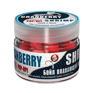 Бойлы насад. плав. двух цв. Sonik Baits 14мм CRENBERRY-SHRIMP Fluo Pop-ups 90мл