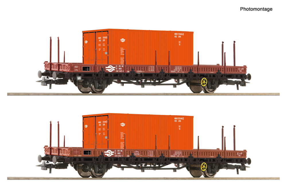 Набор платформ с 20-тифутовыми контейнерами, MAV IV