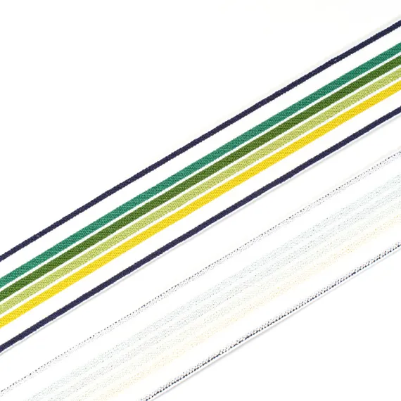 Резинка широкая, жёлто-зеленая 35 мм, Германия