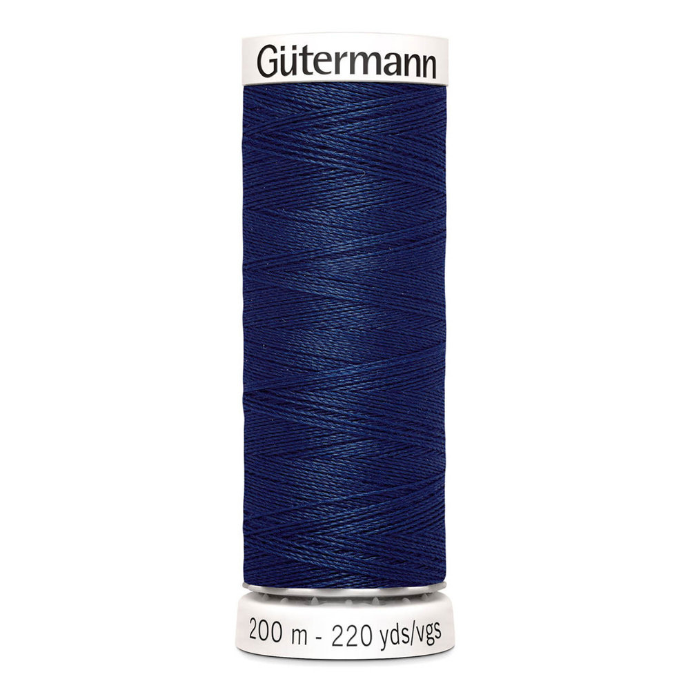 01 Нить Sew-All 100/200 м для всех материалов, 100% полиэстер Gutermann 748277 (013 синий)