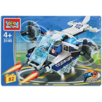 Конструктор пластмассовый 82эл. "Полицейский вертолет" 3140-CY (Город мастеров)