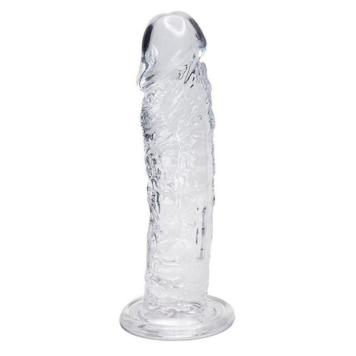 Прозрачный фаллоимитатор на присоске 19,3см Adrien Lastic Alive Empire Jelly Dildo