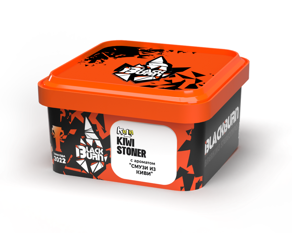 М. Табак для кальяна BlackBurn Kiwi Stoner (Смузи из киви), 200г.