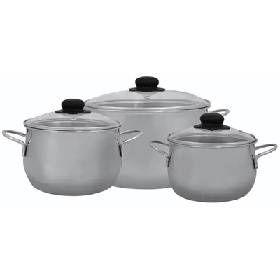Набор из нержавеющей стали 3 предмета (1,9л; 2,8л; 5,7л) Н-212СП12