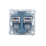 Механизм компьютерной розетки RJ45 2-я Cat.6/ClassE-8/8, серия DA