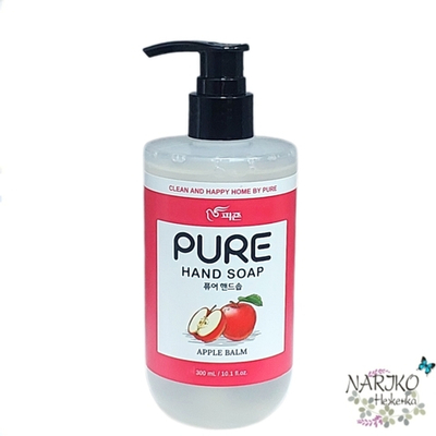 Мыло для рук PIGEON Pure Apple Balm с натуральными ингредиентами и антибактериальным эффектом Яблоко, 300 мл.