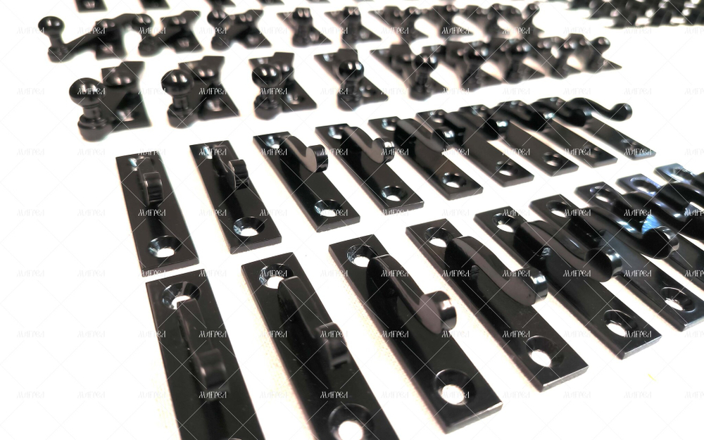 Черная историческая фурнитура фиксатор форточный