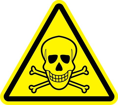 Знак "Опасно, ядовитые вещества"