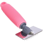 Пуходёрка для собак и кошек с каплями «ЛАПУСИКИ», цвет розовый, 15*6 (блистер)