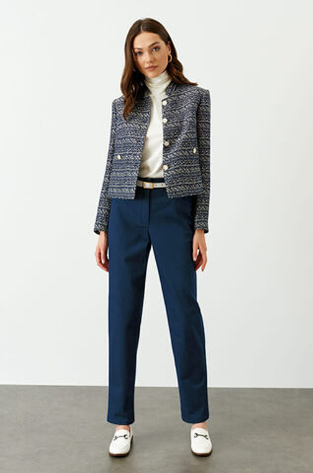 3950 Брюки женские (синий джинс)