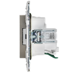 SKANDY Розетка с заземлением с защитными шторками 16А безвинтовое крепление SK-R06Sh шампань IEK