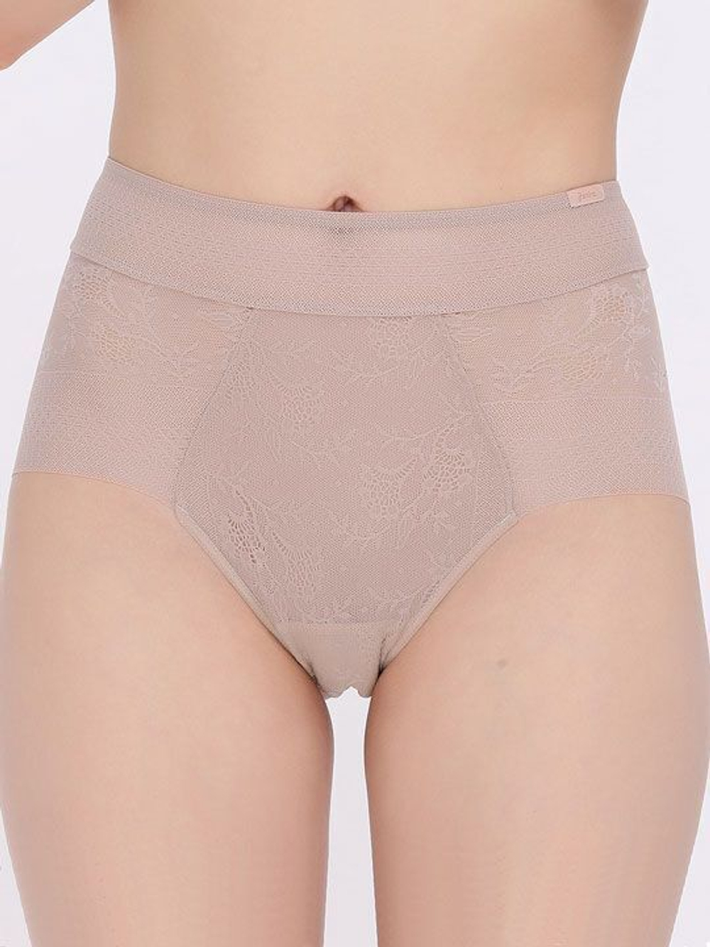 Высокие кружевные трусики Magic Band (Размер: XL) (Цвет: кремовый)