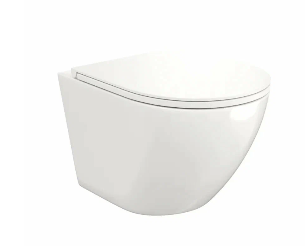 Унитаз подвесной безободковый вихревой микролифт