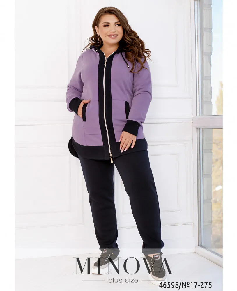 Костюм 17-275-Синий-лаванда Minova