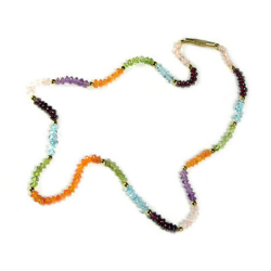 Бусы "7 чакр" самоцветы