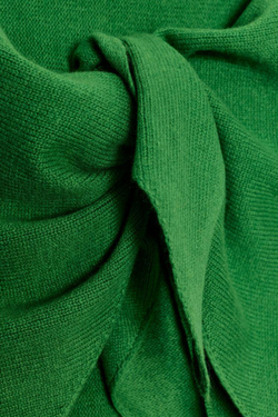 ZARA ТРЕУГОЛЬНАЯ БАНДАНА ИЗ 100% ШЕРСТИ, ЗЕЛЕНЫЙ