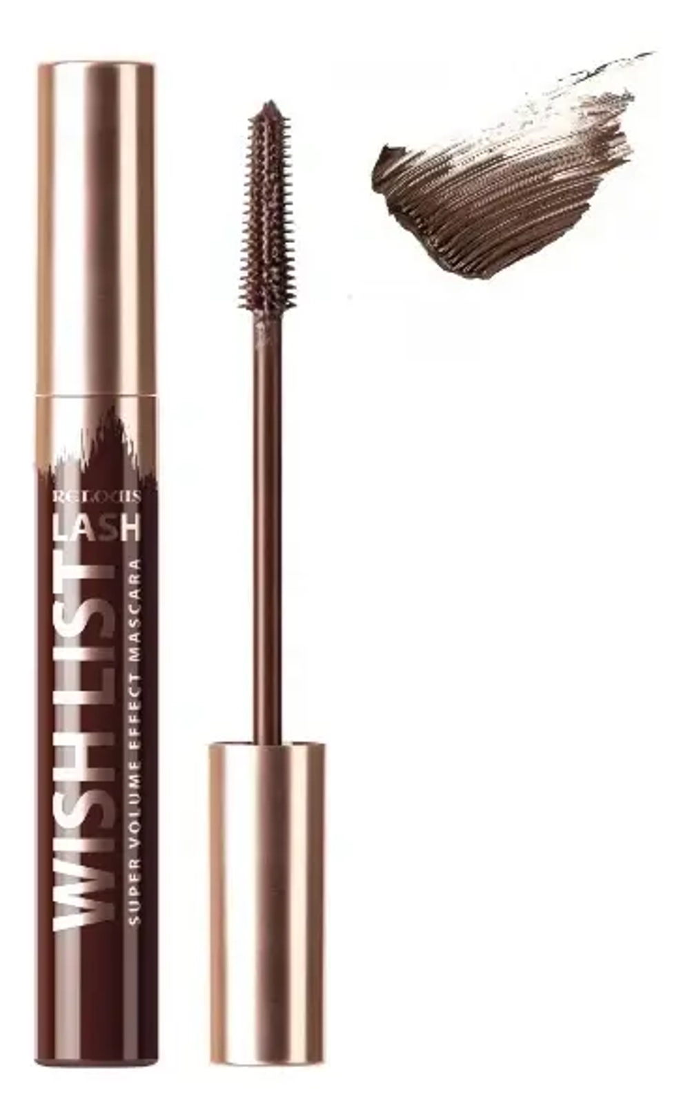 Тушь для ресниц с эффектом суперобъема Relouis Lash Wish List коричневая 9г