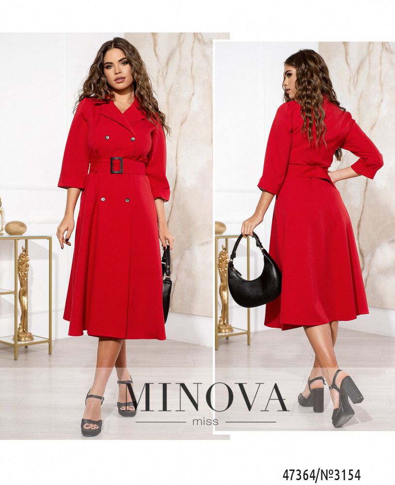Платье 3154-красный Minova