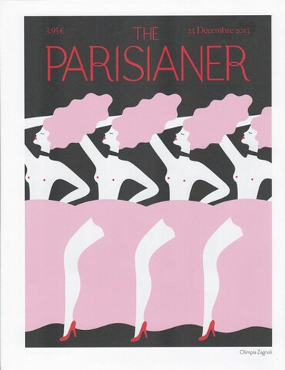 Постер журнала The Parisianer 25-12-2013, двойной