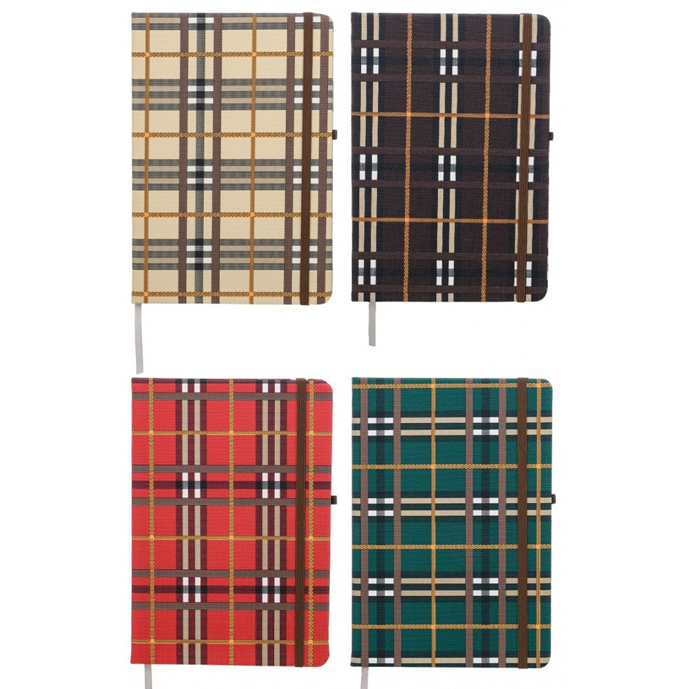 Ежедневник Basir, формат А5, серия "Шотландка", 80 листов, размер 14,5*21 см