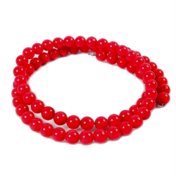 Браслет "Пружинка" коралл красный асс.