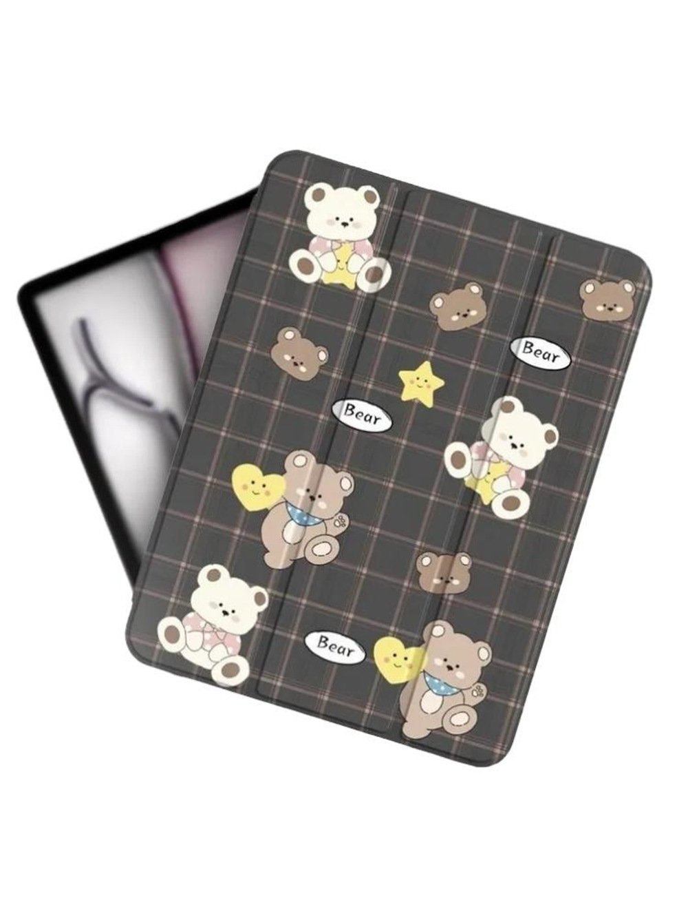 MOSBROS Xing Y1 Series Cover For iPad Air 4/5 10.9”/ Air 11” M2 2024/Air 11” M3 2025 Bear-Black