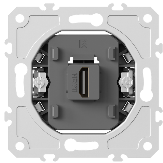 Механизм HDMI 2.0a,  черный,  разъем Type A 180° 4K  Full HD @ 60 Hz 3D,  HDR,  серия DB