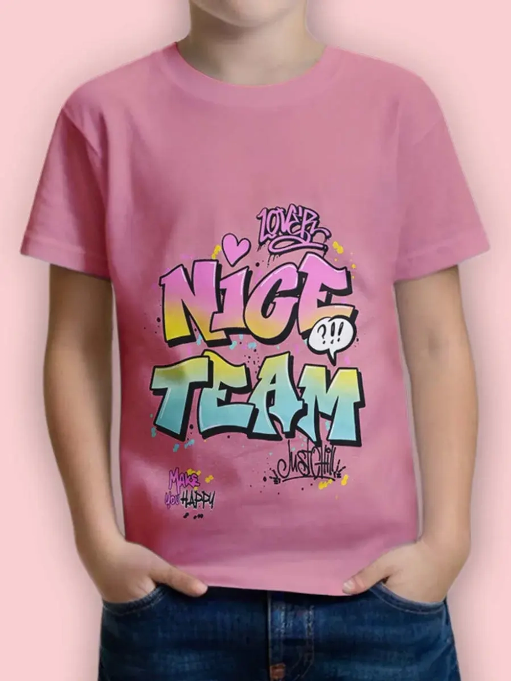 Футболка для садика и школы.девочка.1шт.