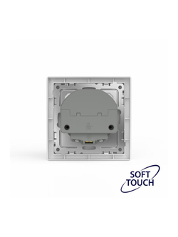 Розетка 1-м СП Pixel IP20 с заземл. с 2-мя заряд. устр. USB тип A+C механизм айс TOKOV ELECTRIC TKE-PX-R1U2AC-C34
