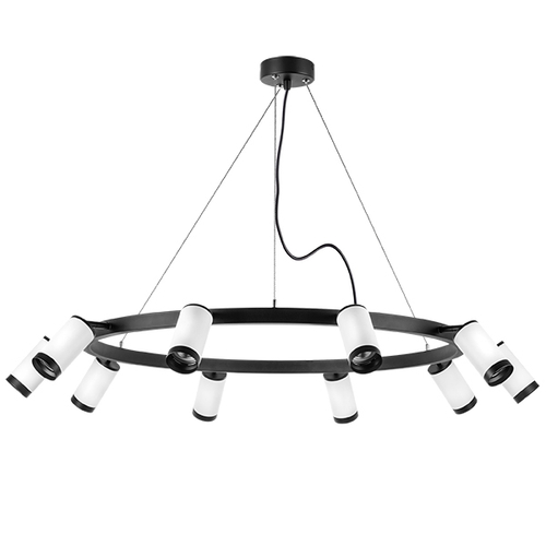LR02036837 Люстра RULLO 10х50W GU10 ЧЕРНЫЙ/БЕЛЫЙ (571020+214436-10+203437-10)