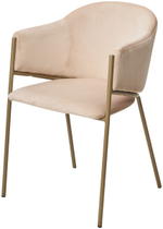 Стул М-City DISAUR Дилл, H-06 Бежевый, Велюр, Шампань каркас