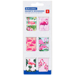Закладки для книг МАГНИТНЫЕ "FLAMINGO" набор 6 шт. 35x25 мм BRAUBERG (8 штук в упаковке)