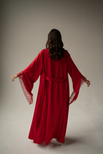 Халат-кимоно в пол Rouge Красный