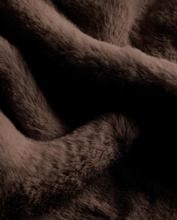 Zara Home - Меховой плед, коричневый, 220x240 см