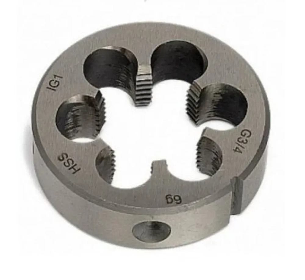Плашка M9x1.0-?25мм, в пластиковом футляре RockForce##Rock FORCE RF-DIE9x1